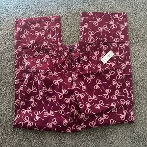 GAP Pink Bow Print Pants